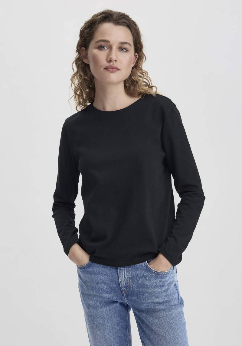 hessnatur Damen Heavy Shirt Relaxed aus Bio-Baumwolle - schwarz Grösse42 von hessnatur