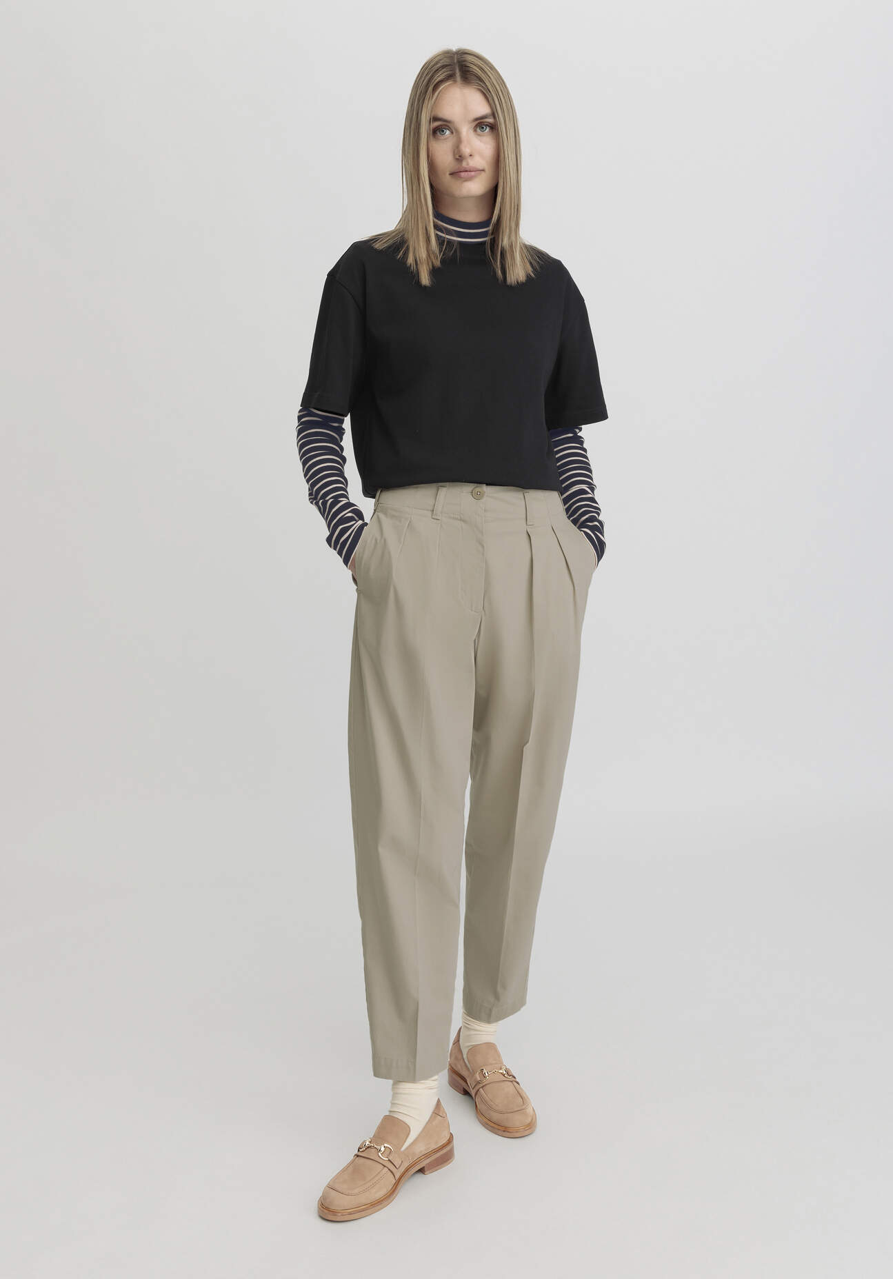 hessnatur Damen Hose Ballon Relaxed aus Bio-Baumwolle - beige Grösse46 hessnatur Damen Hose Ballon Relaxed aus Bio-Baumwolle - beige Grösse46 von hessnatur
