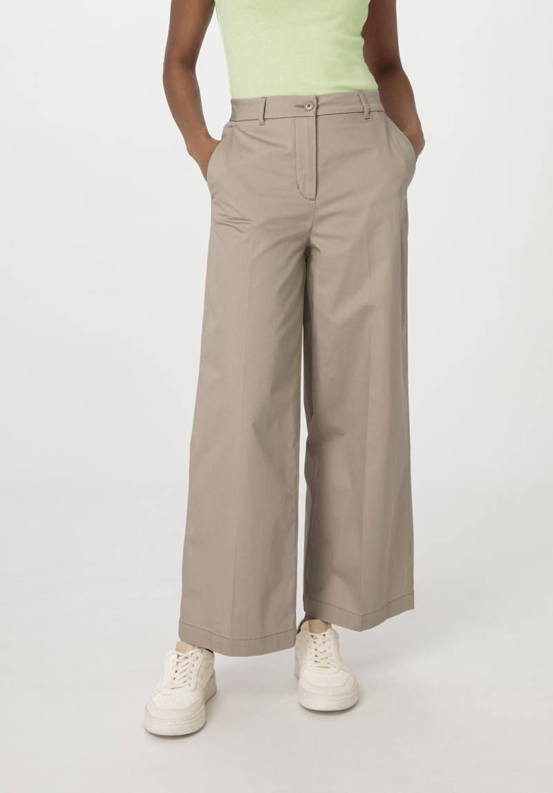 hessnatur Damen Hose Culotte Regular aus Bio-Baumwolle - beige Grösse36 von hessnatur