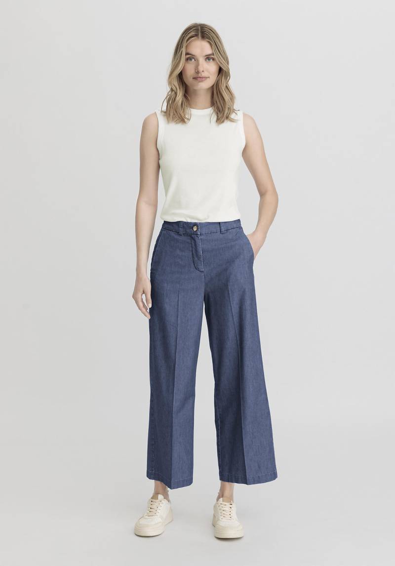 hessnatur Damen Jeans Culotte Regular aus Bio-Denim - blau Grösse34 von hessnatur