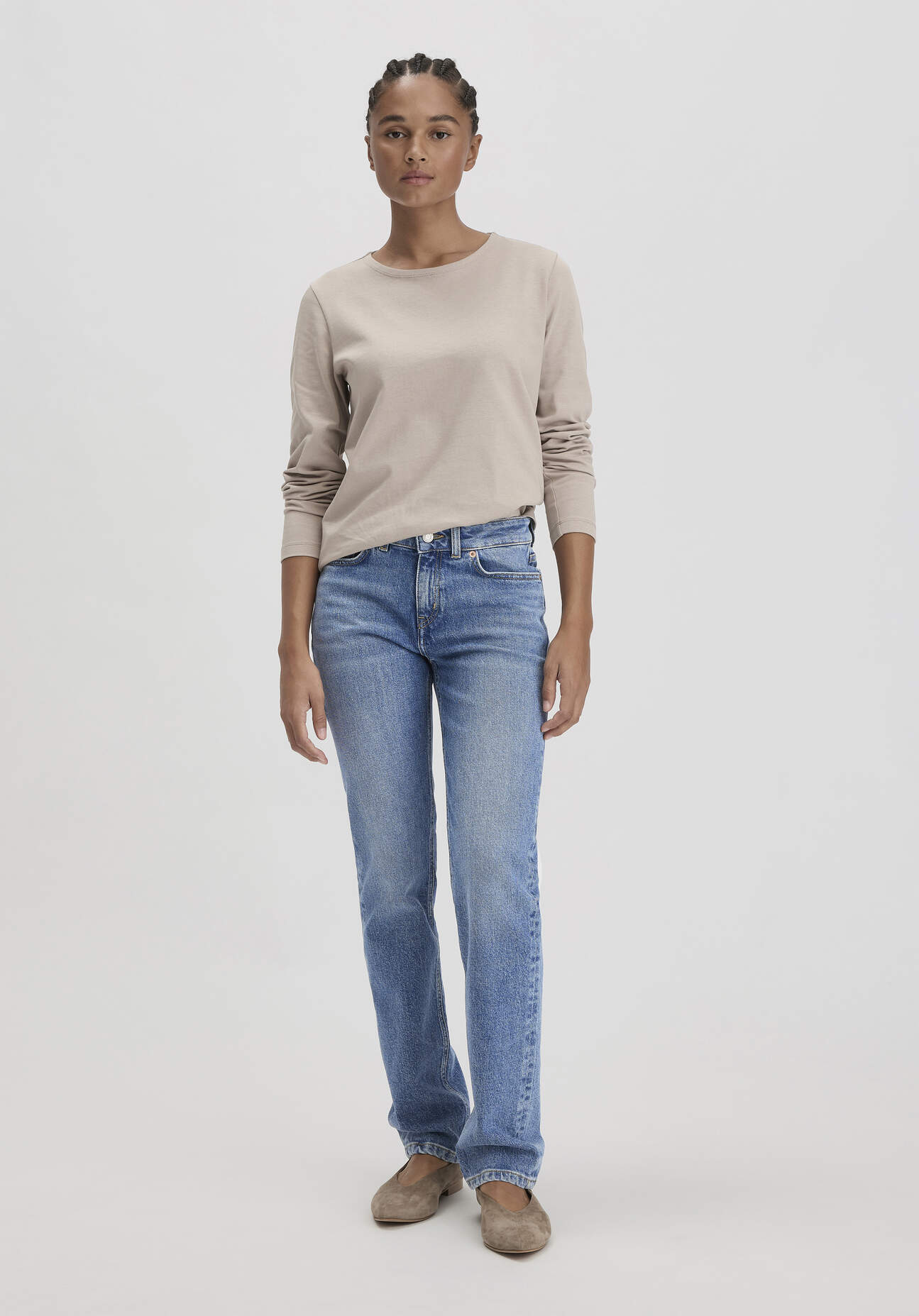 hessnatur Damen Jeans MARIE Mid Rise Straight aus Bio-Denim - blau Grösse27/32 hessnatur Damen Jeans MARIE Mid Rise Straight aus Bio-Denim - blau Grösse27/32 von hessnatur