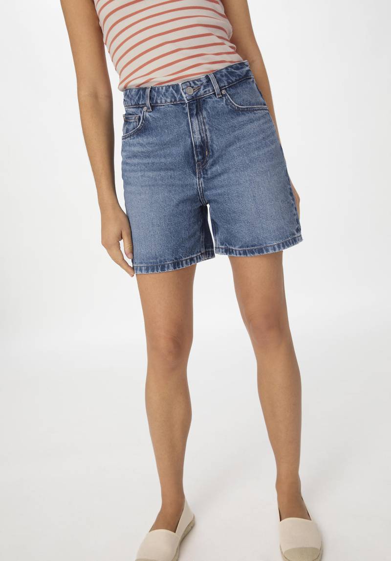 hessnatur Damen Jeans Shorts Relaxed aus Bio-Denim - blau Grösse30 von hessnatur