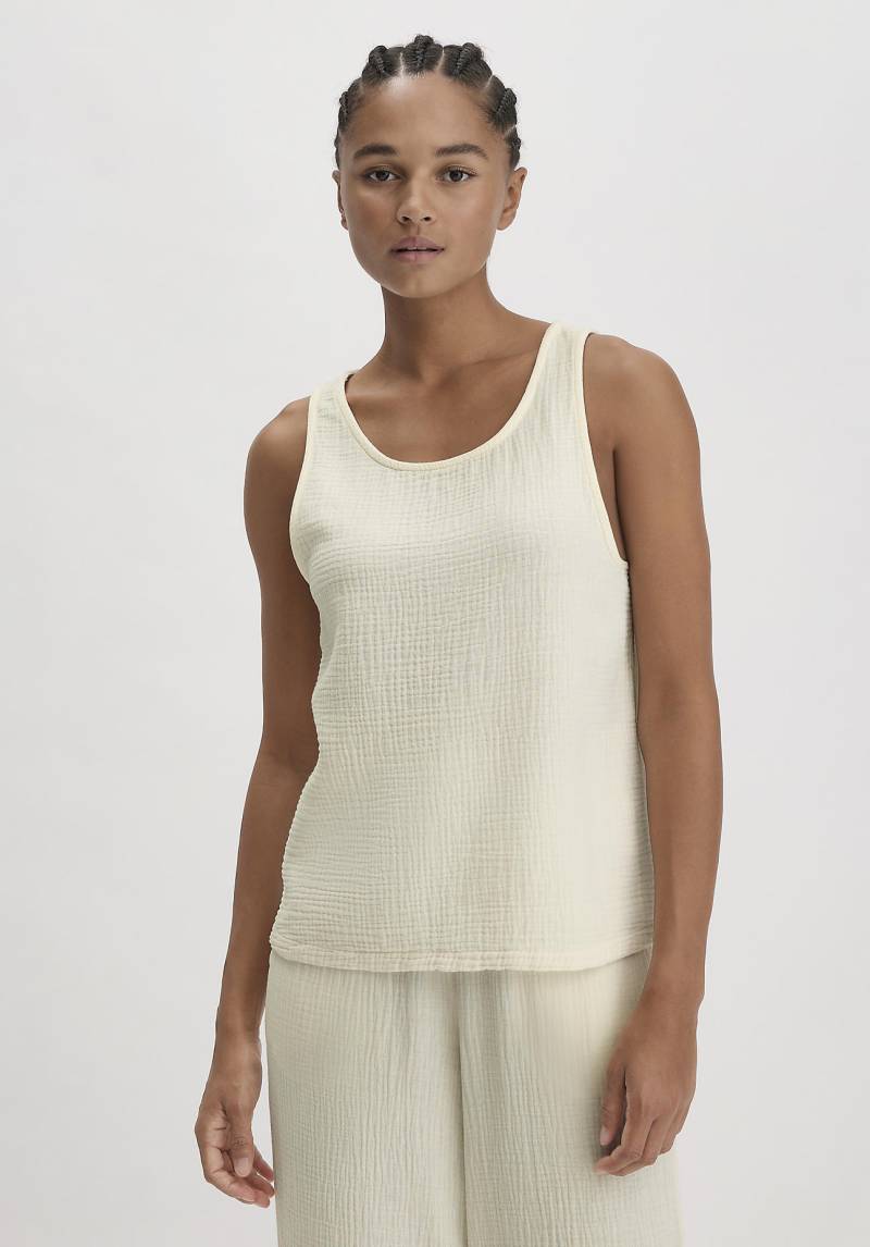 hessnatur Damen Musselin Top Regular PURE COMFORT aus Bio-Baumwolle - naturfarben Grösse34 von hessnatur