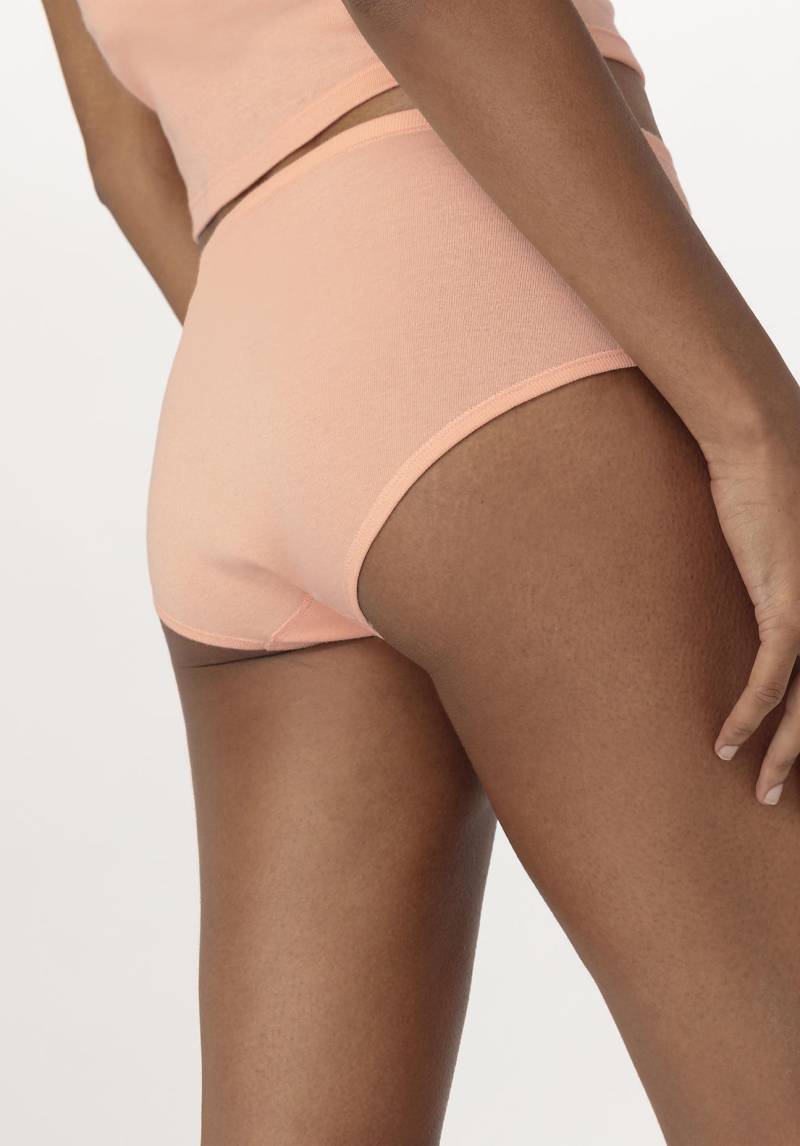 hessnatur Damen Panty Low Cut im PURE NATURE aus Bio-Baumwolle - orange Grösse48 von hessnatur