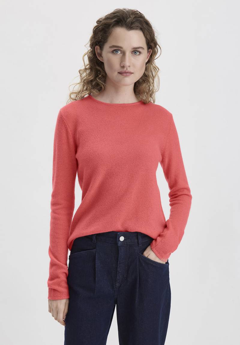 hessnatur Damen Recycling Strick Pullover Regular aus Kaschmir - rot Grösse36 von hessnatur