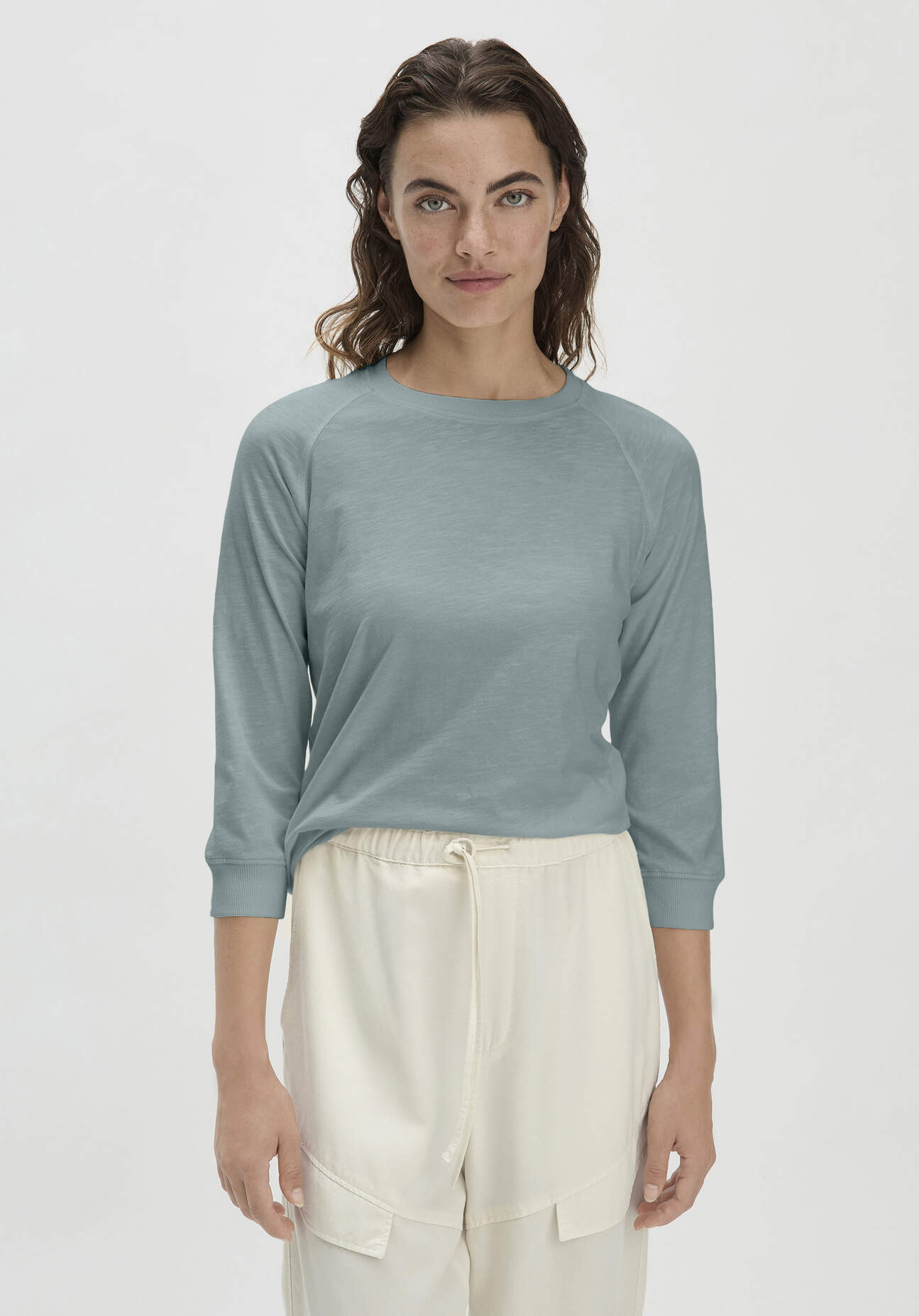 hessnatur Damen Slub Shirt Regular aus Bio-Baumwolle - grün Grösse46 hessnatur Damen Slub Shirt Regular aus Bio-Baumwolle - grün Grösse46 von hessnatur