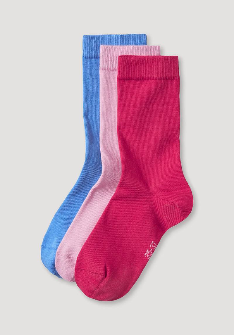 hessnatur Damen-Socken aus Bio-Baumwolle - rosa Grösse35-37 von hessnatur