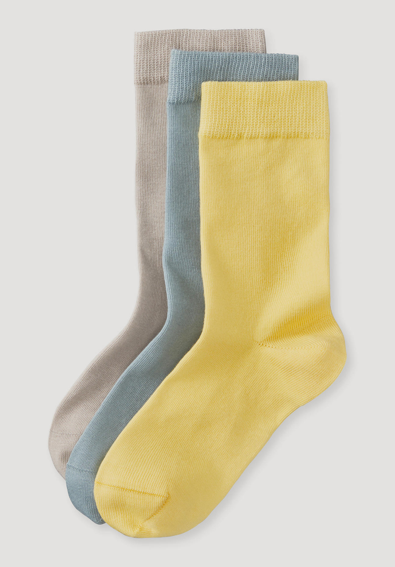 hessnatur Damen-Socken aus Bio-Baumwolle - gelb Grösse35-37 von hessnatur