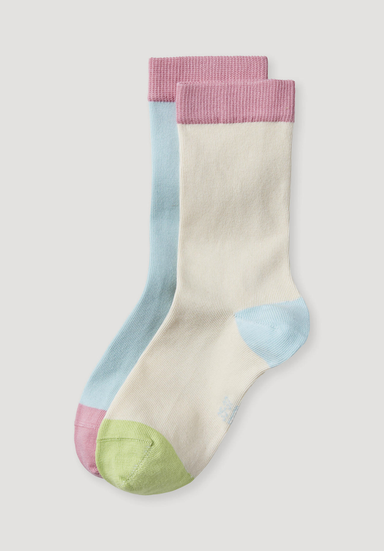 hessnatur Damen-Socken im aus Bio-Baumwolle - blau Grösse35-37 von hessnatur