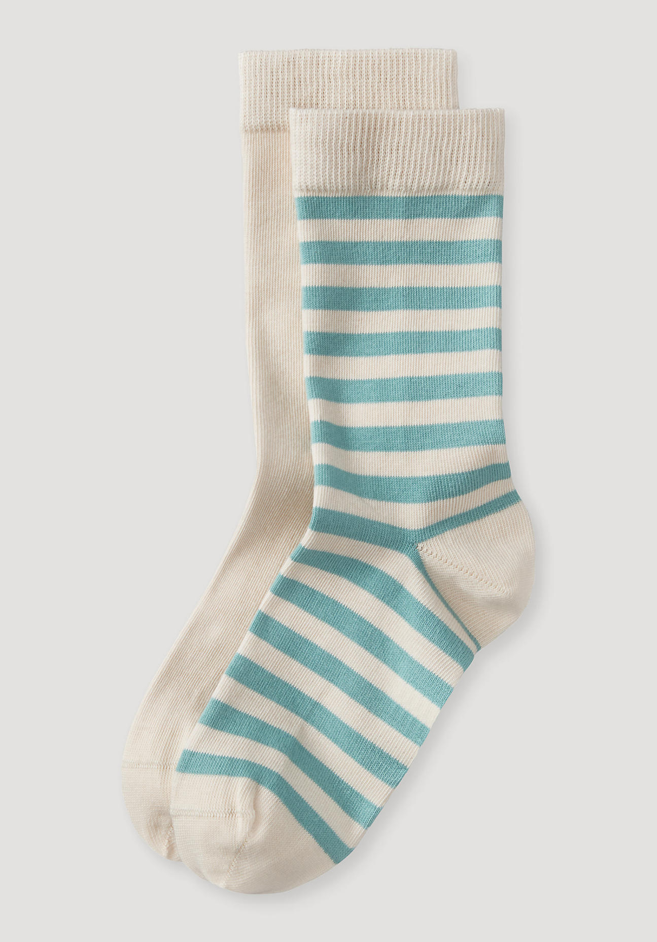 hessnatur Damen-Socken im aus Bio-Baumwolle - grün Grösse35-37 von hessnatur