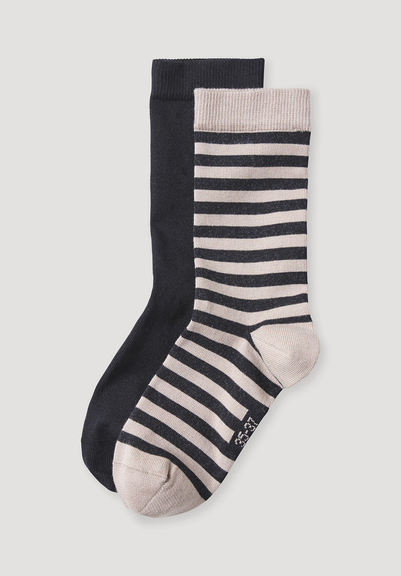 hessnatur Damen-Socken im aus Bio-Baumwolle - schwarz Grösse38-40 von hessnatur