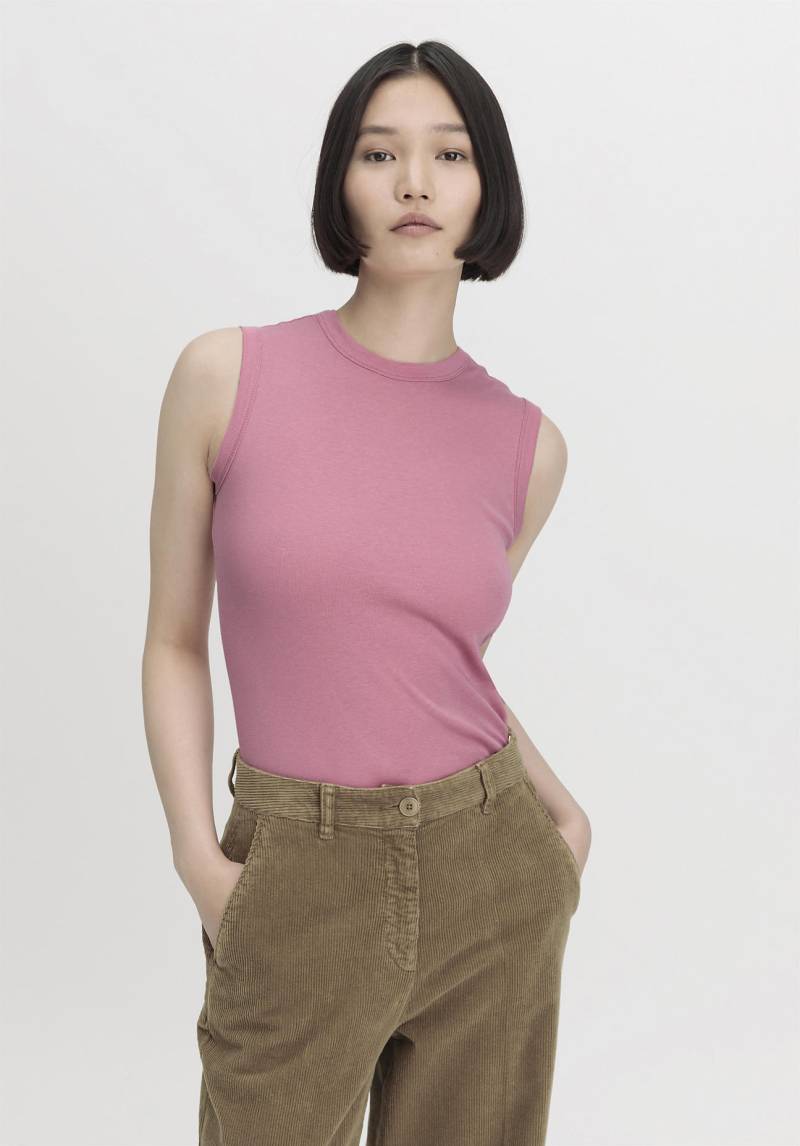 hessnatur Damen Softrib Top Fitted aus Bio-Baumwolle und TENCEL™ Modal - rosa Grösse34 von hessnatur