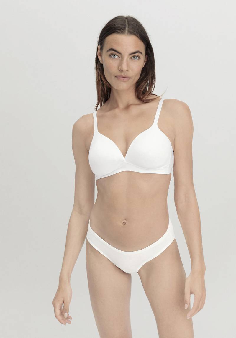 hessnatur Damen Spacer BH bügellos PURE SENSE aus TENCEL™ Modal - weiß Grösse70B von hessnatur