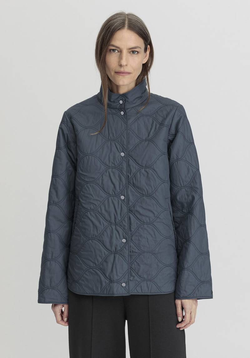 hessnatur Damen Steppjacke Regular NATURE SHELL aus Bio-Baumwolle - blau GrösseL von hessnatur