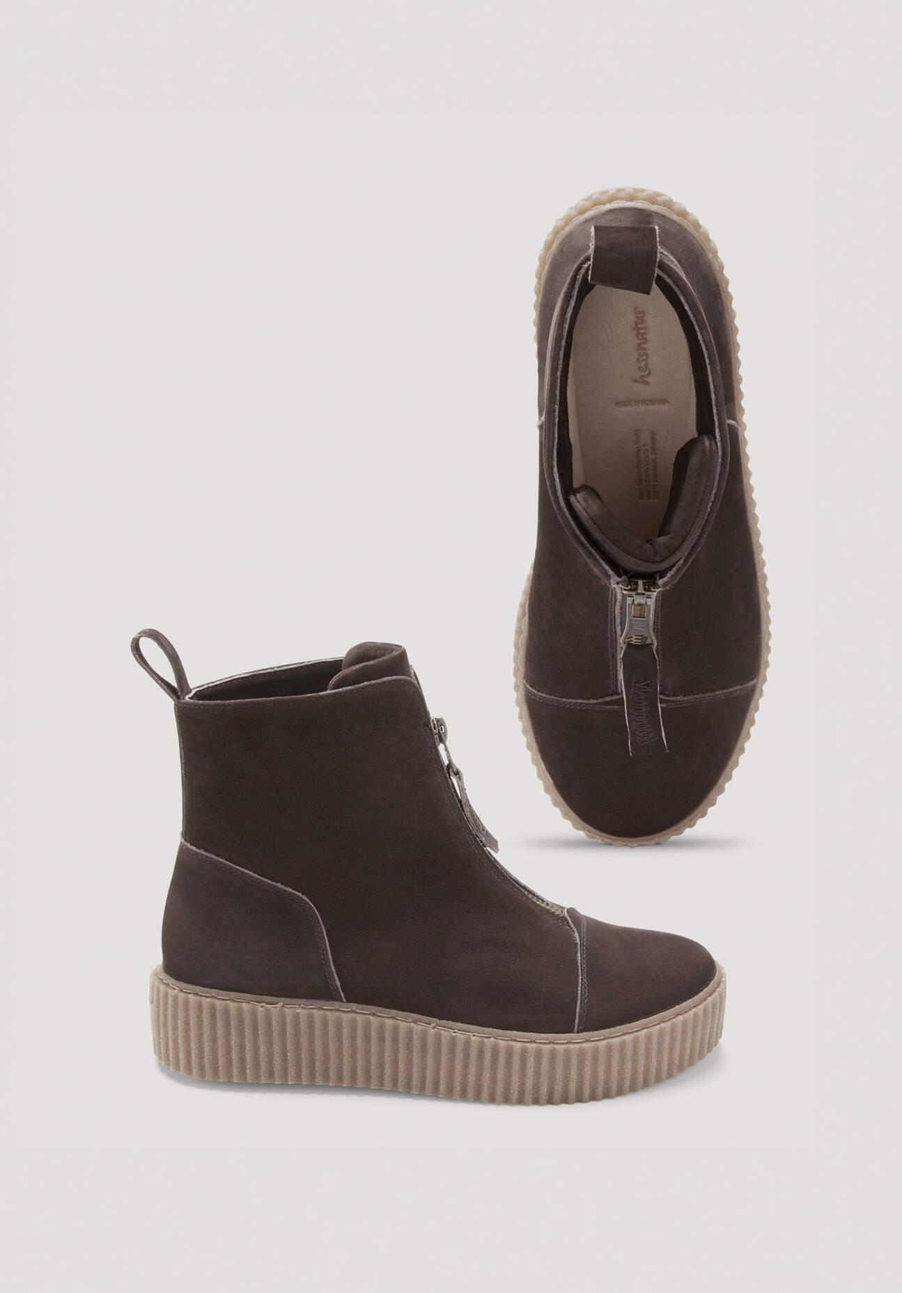 hessnatur Damen Stiefelette aus chromfrei gegerbtem Glatt-Leder - braun Grösse38 hessnatur Damen Stiefelette aus chromfrei gegerbtem Glatt-Leder - braun Grösse38 von hessnatur