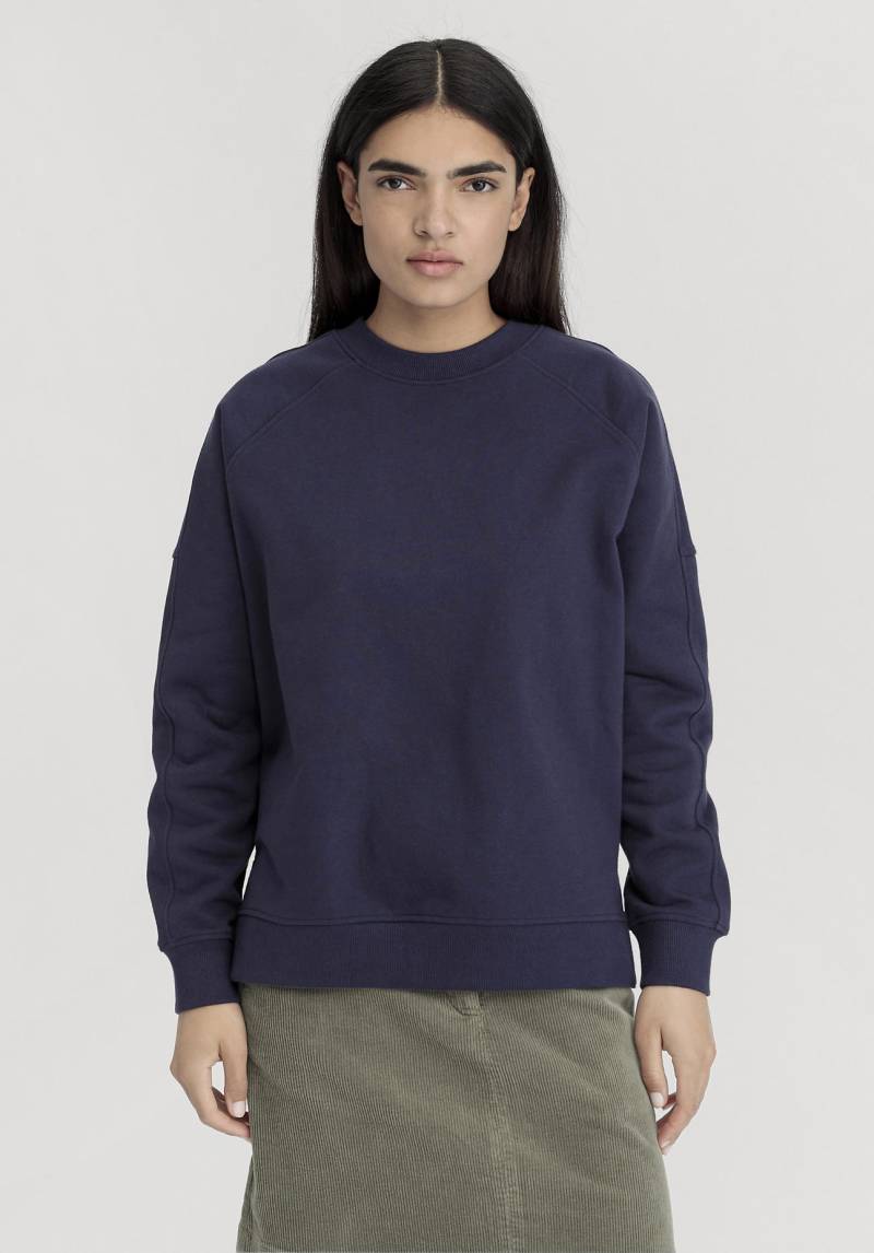 hessnatur Damen Sweatshirt Oversize aus Bio-Baumwolle - blau GrösseXS von hessnatur