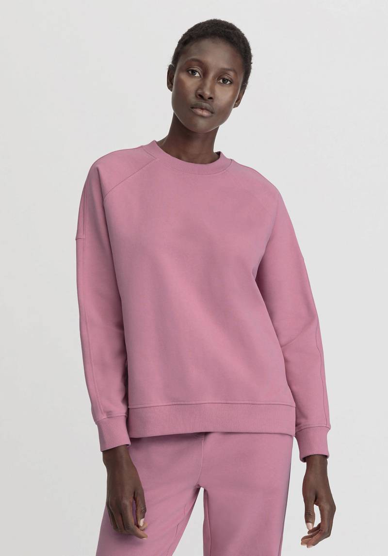 hessnatur Damen Sweatshirt Oversize aus Bio-Baumwolle - rosa GrösseL von hessnatur