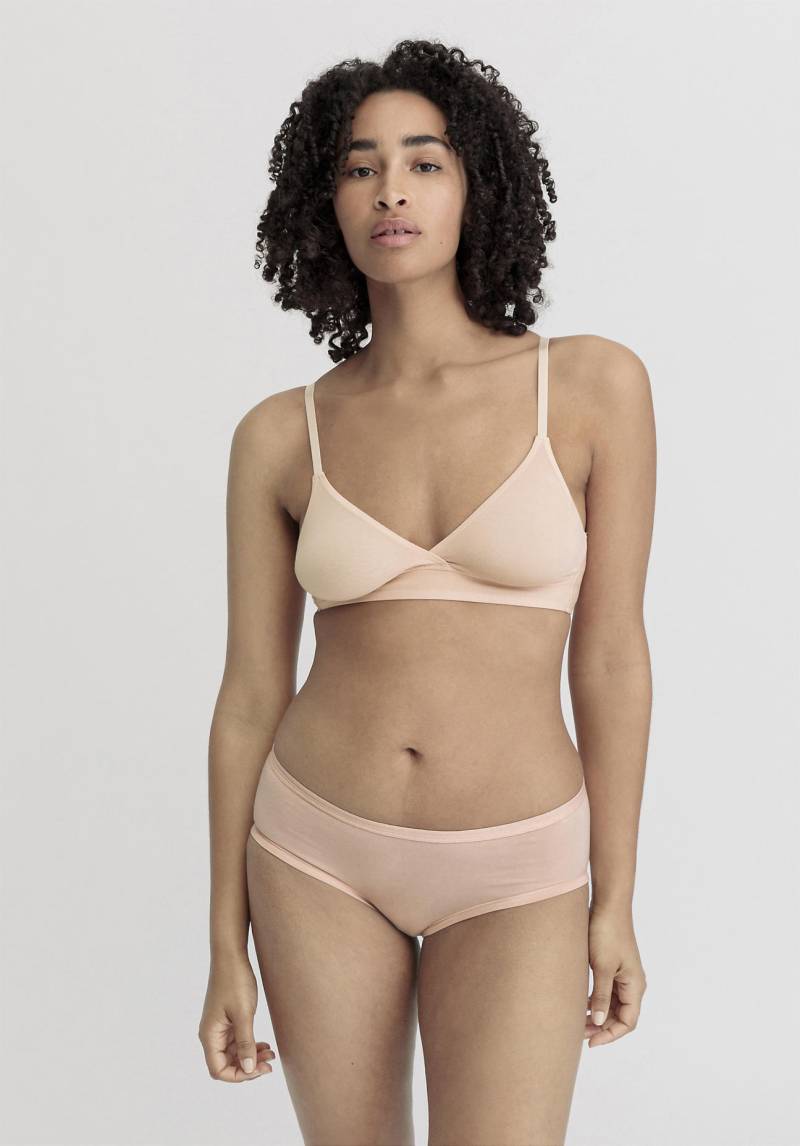 hessnatur Damen Triangel BH bügellos PURE SENSE aus TENCEL™ Modal - rosa Grösse70A von hessnatur