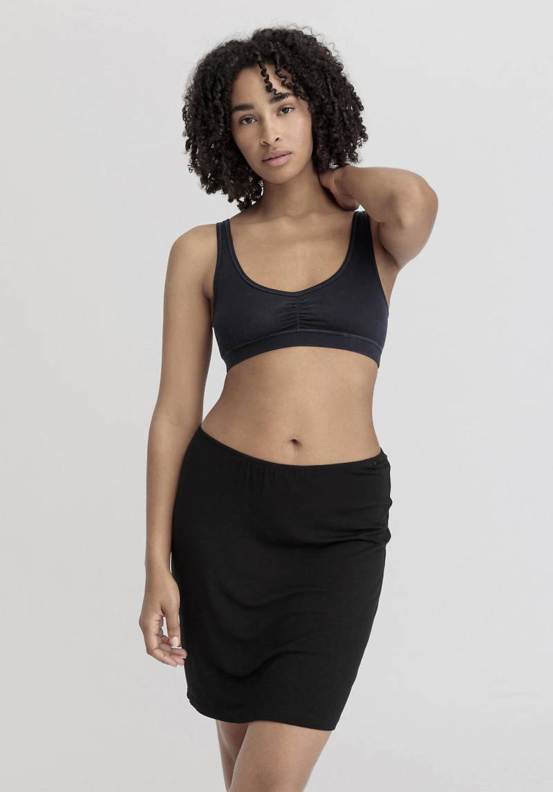 hessnatur Damen Unterrock Fitted PURE FLOW aus TENCEL™ Modal - schwarz Grösse40 von hessnatur