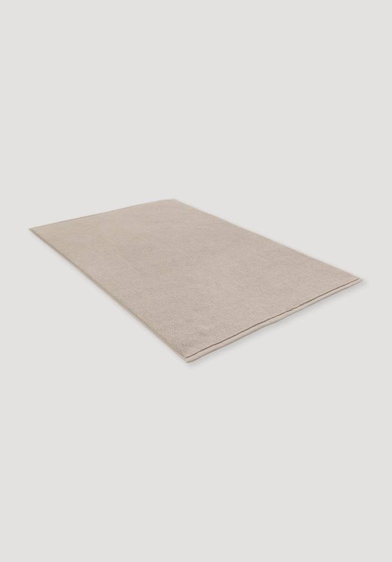 hessnatur Frottier Badematte aus Bio-Baumwolle - beige Grösse50x80 cm von hessnatur