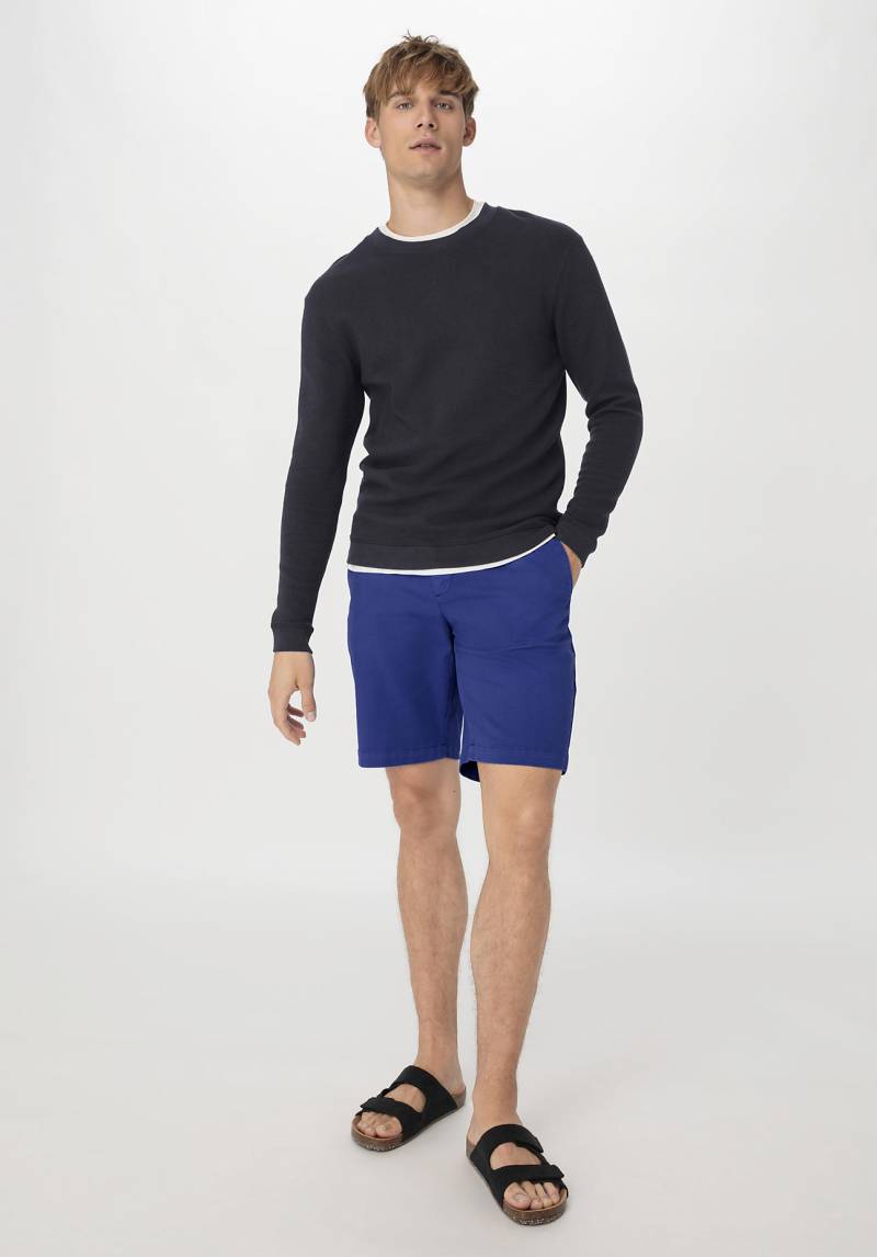 hessnatur Herren Chino Shorts LENN Regular aus Bio-Baumwolle - blau Grösse46 von hessnatur