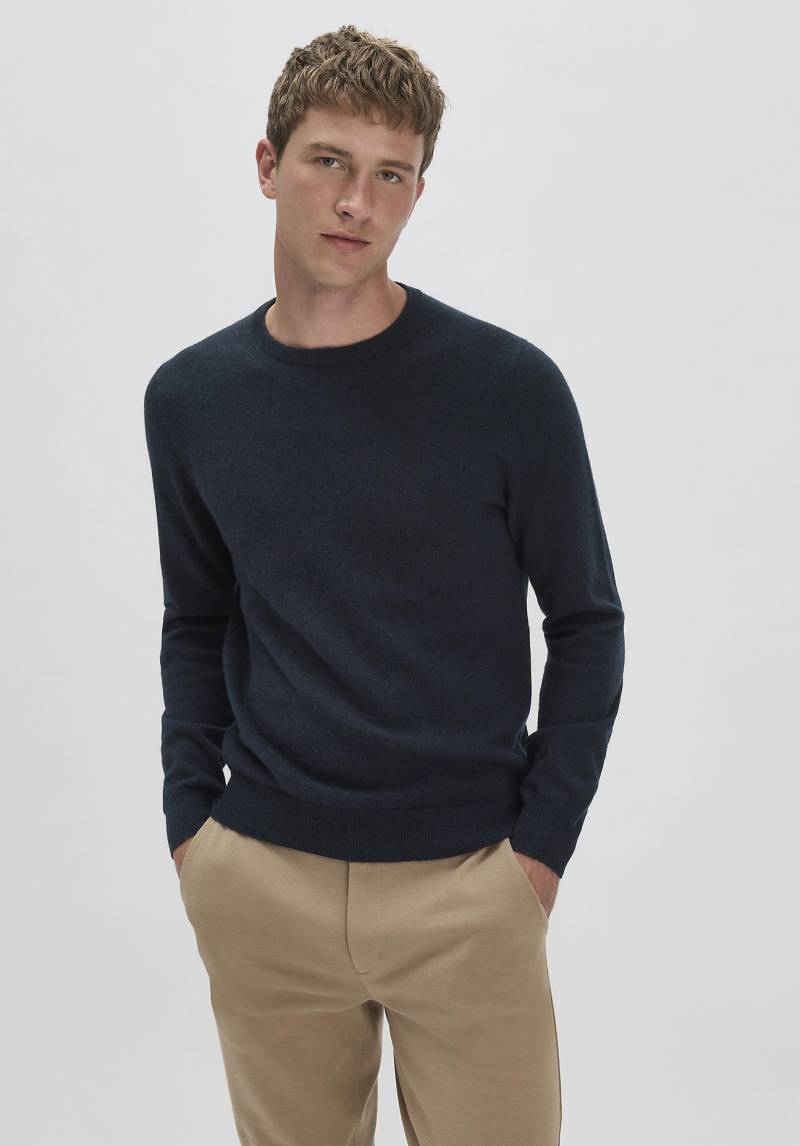 hessnatur Herren FTC × HESSNATUR Pullover Regular aus Kaschmir - blau Grösse48 von hessnatur