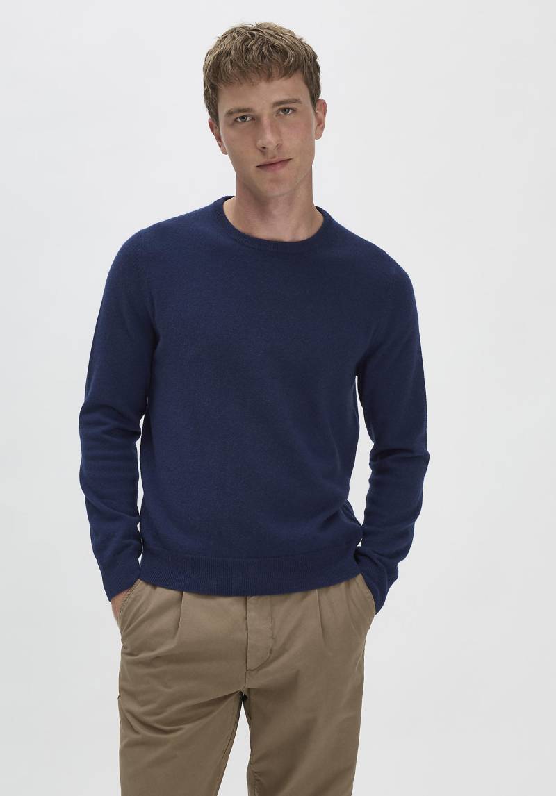 hessnatur Herren FTC × HESSNATUR Pullover Regular aus Kaschmir - blau Grösse48 von hessnatur