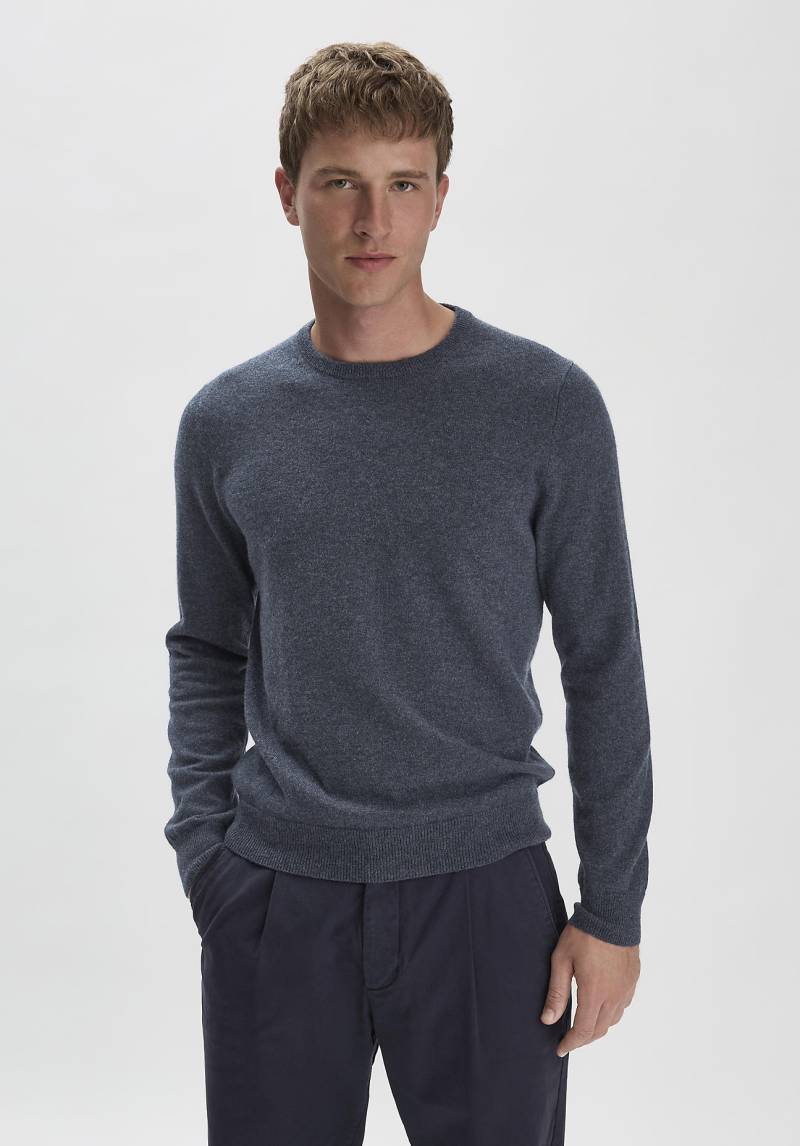 hessnatur Herren FTC × HESSNATUR Pullover Regular aus Kaschmir - blau Grösse50 von hessnatur