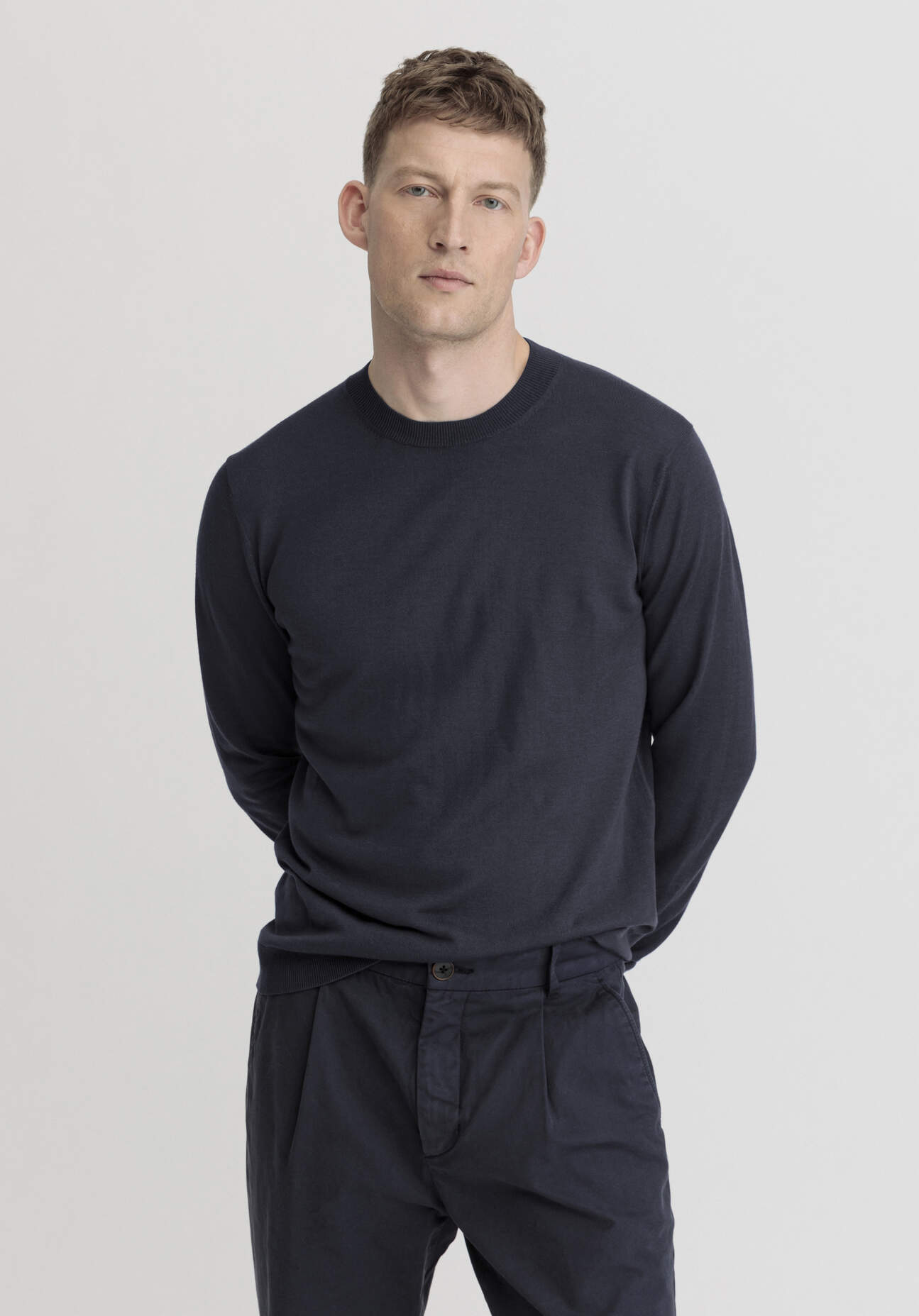 hessnatur Herren Pullover Regular aus Bio-Merinowolle - blau Grösse52 hessnatur Herren Pullover Regular aus Bio-Merinowolle - blau Grösse52 von hessnatur