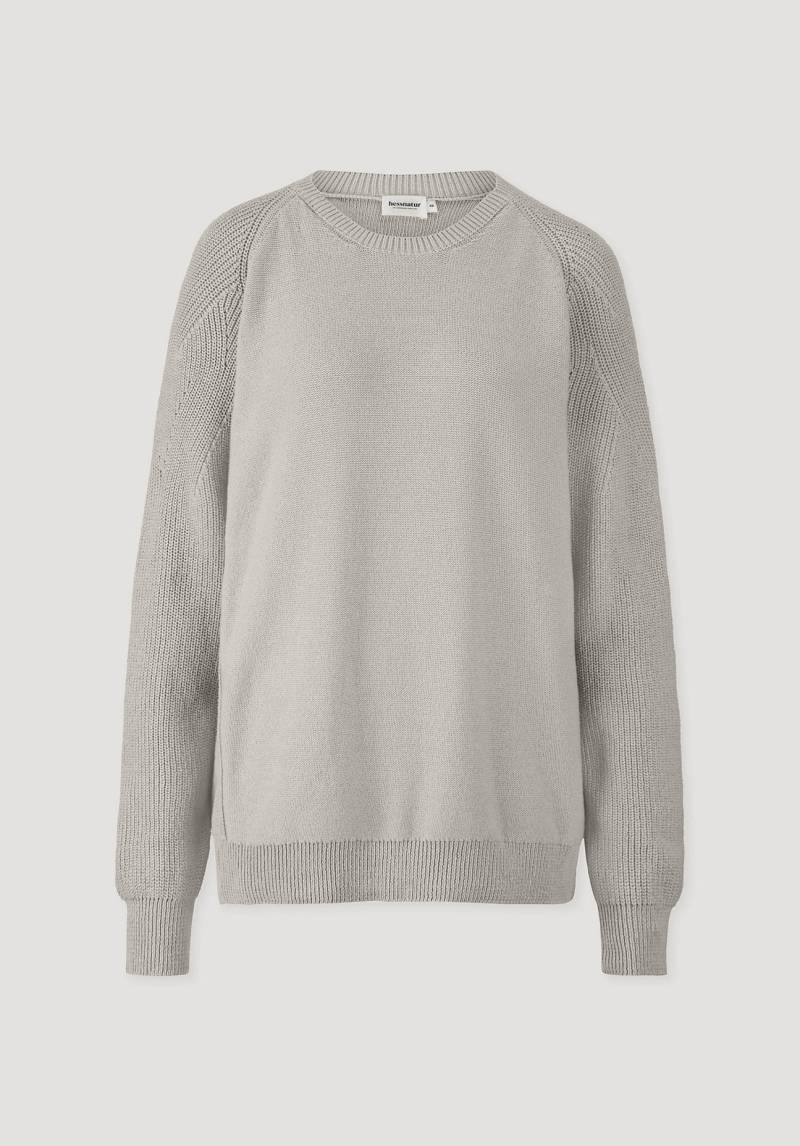 hessnatur Herren Pullover Regular aus Bio-Baumwolle - beige Grösse46 von hessnatur