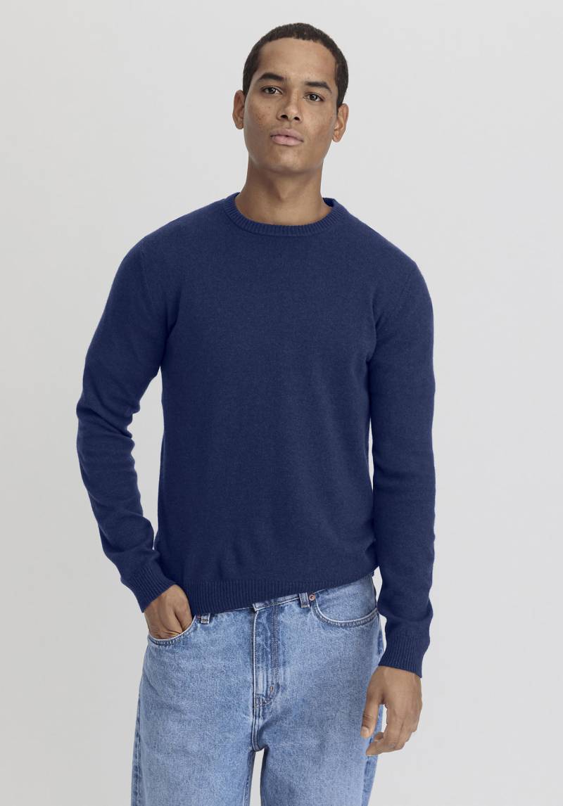 hessnatur Herren Pullover Regular aus Kaschmir - blau Grösse50 von hessnatur