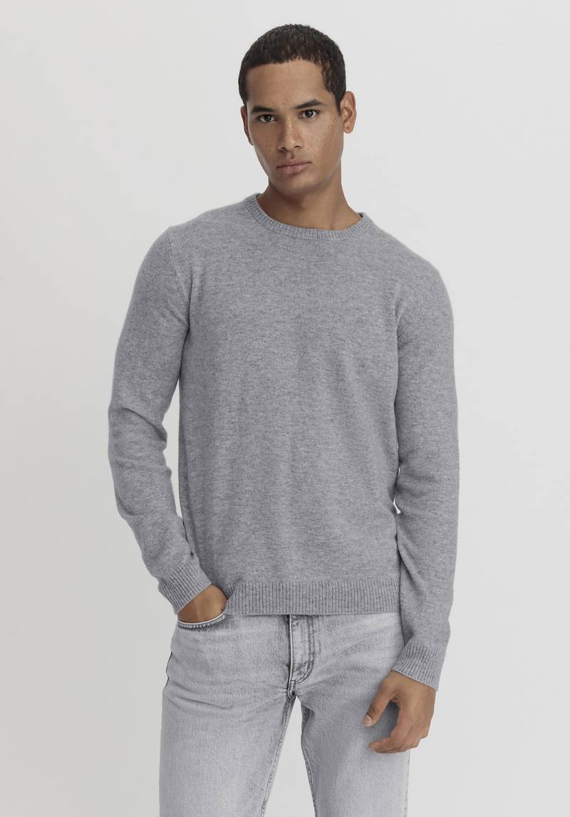 hessnatur Herren Pullover Regular aus Kaschmir - grau Grösse46 von hessnatur