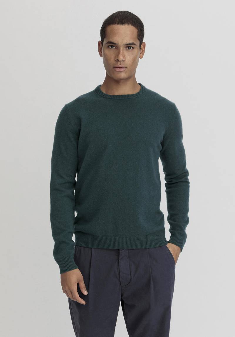 hessnatur Herren Pullover regular aus Kaschmir - grün Grösse48 von hessnatur