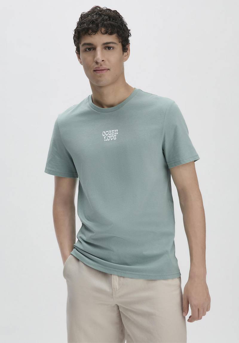 hessnatur Herren Shirt Regular aus Bio-Baumwolle - grün Grösse52 von hessnatur