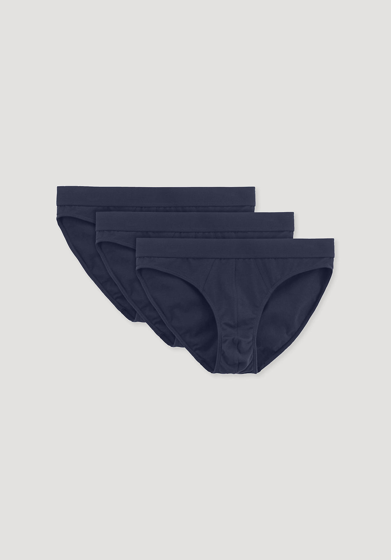 hessnatur Herren Slip Regular Cut COTTON MIX aus Bio-Baumwolle - blau Grösse4 = 46 von hessnatur