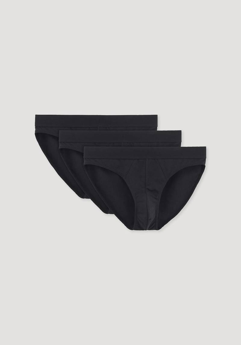 hessnatur Herren Slip Regular Cut COTTON MIX aus Bio-Baumwolle - schwarz Grösse4 = 46 von hessnatur