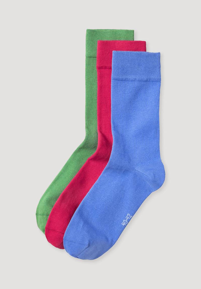 hessnatur Herren-Socken aus Bio-Baumwolle - blau Grösse40-42 von hessnatur