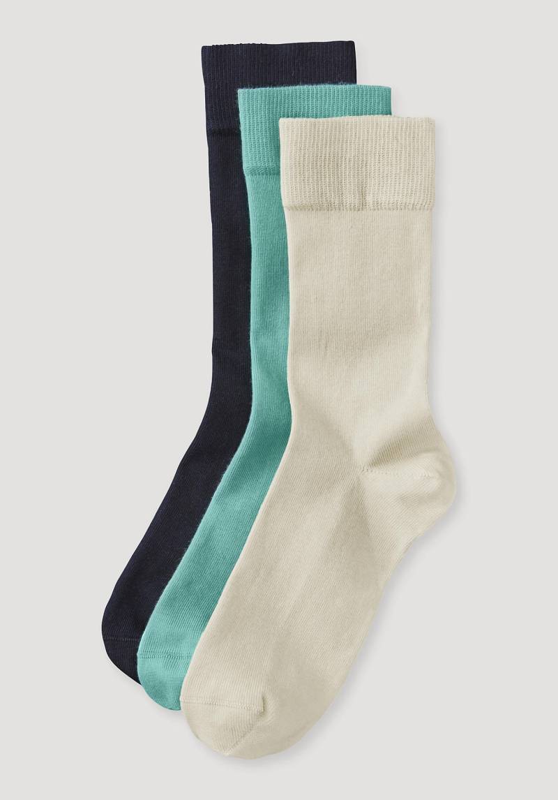 hessnatur Herren-Socken aus Bio-Baumwolle - grün Grösse40-42 von hessnatur