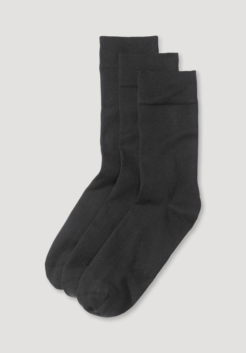 hessnatur Herren-Socken aus Bio-Baumwolle - schwarz Grösse40-42 von hessnatur