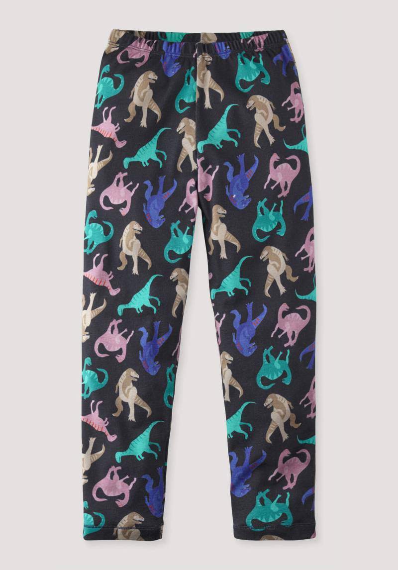 hessnatur Kinder Pyjama Regular aus Bio-Baumwolle - blau Grösse98/104 von hessnatur