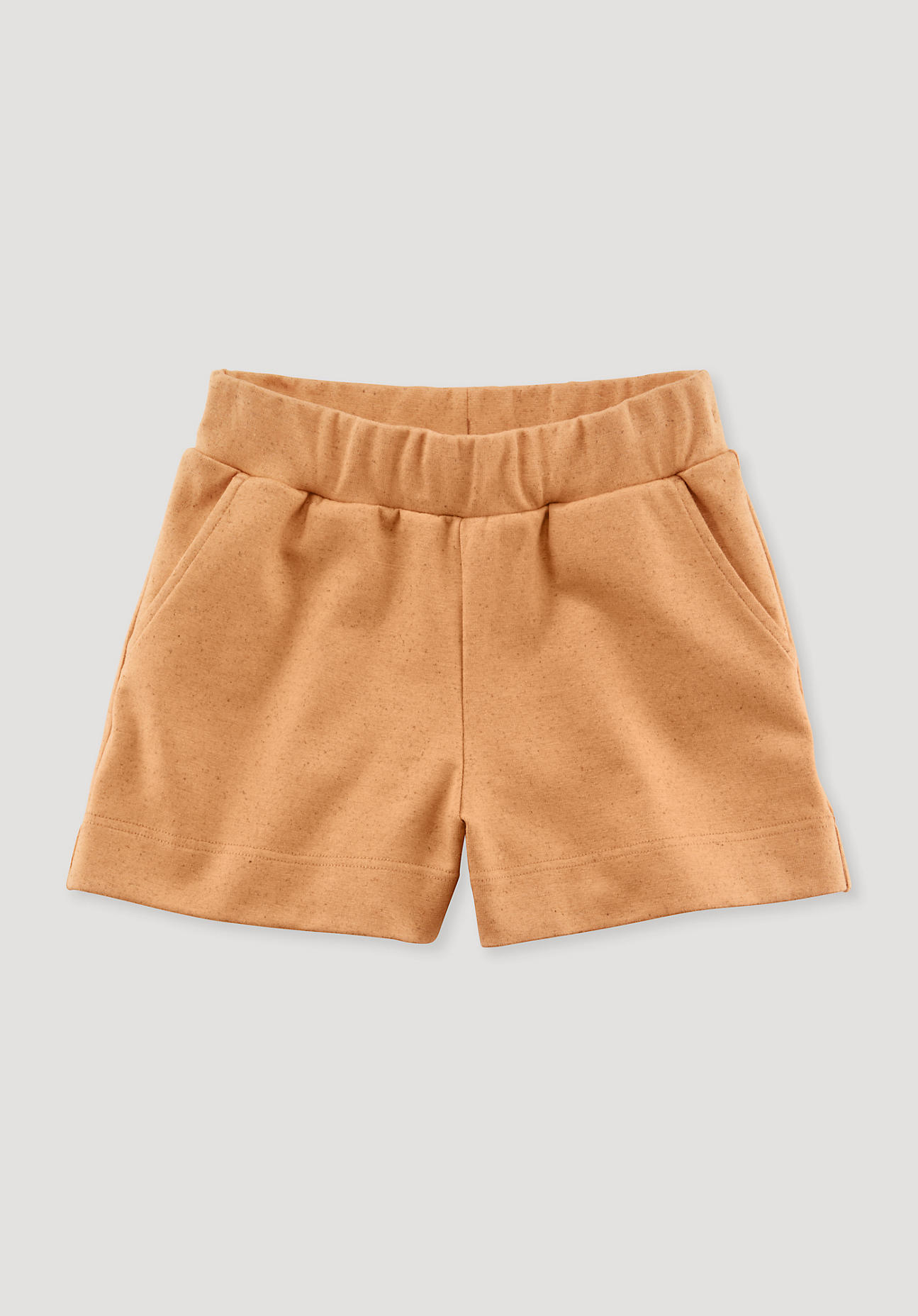 hessnatur Kinder Shorts aus Bio-Baumwolle mit Hanf und Schurwolle - orange Grösse158/164 von hessnatur