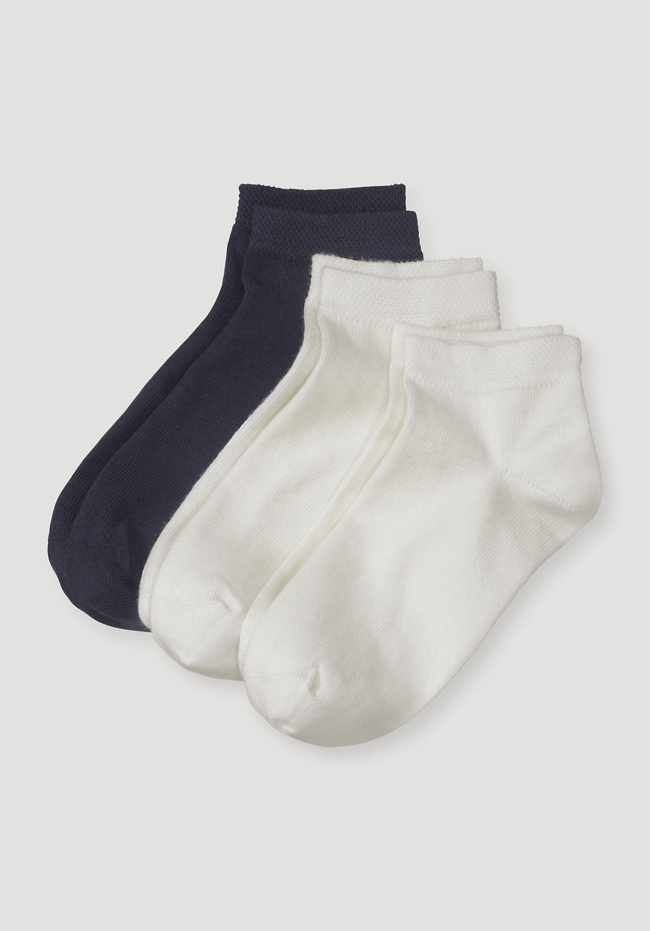 hessnatur Kinder Sneaker Socken aus Bio-Baumwolle - blau Grösse35-38 von hessnatur