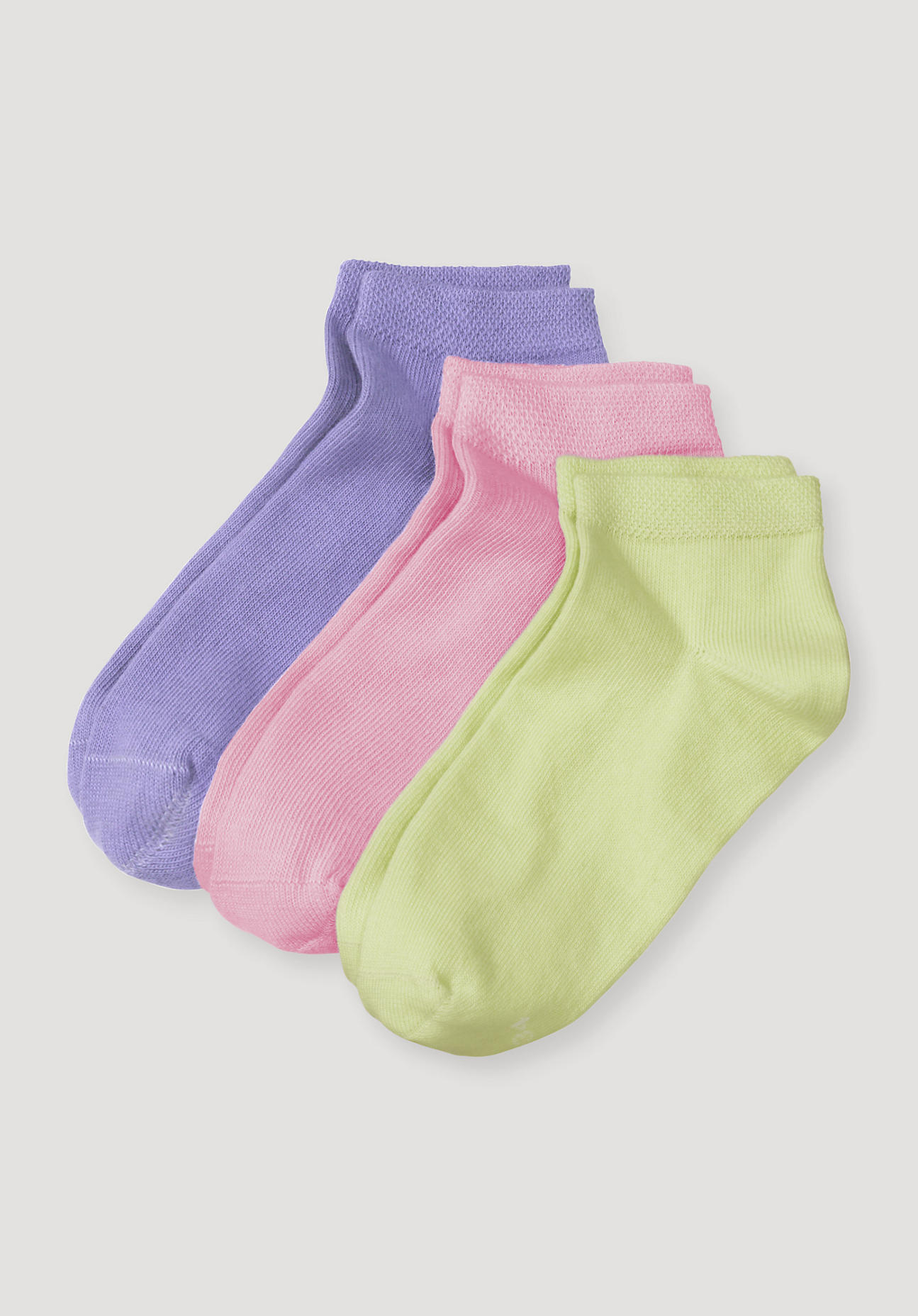hessnatur Kinder Sneaker Socken aus Bio-Baumwolle - lila Grösse35-38 von hessnatur