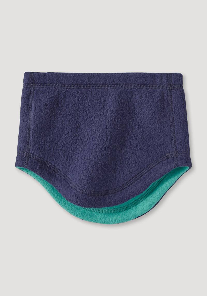 hessnatur Kinderaccessoires Fleece Schalkragen aus Bio-Baumwolle - blau Grösse20x20 von hessnatur