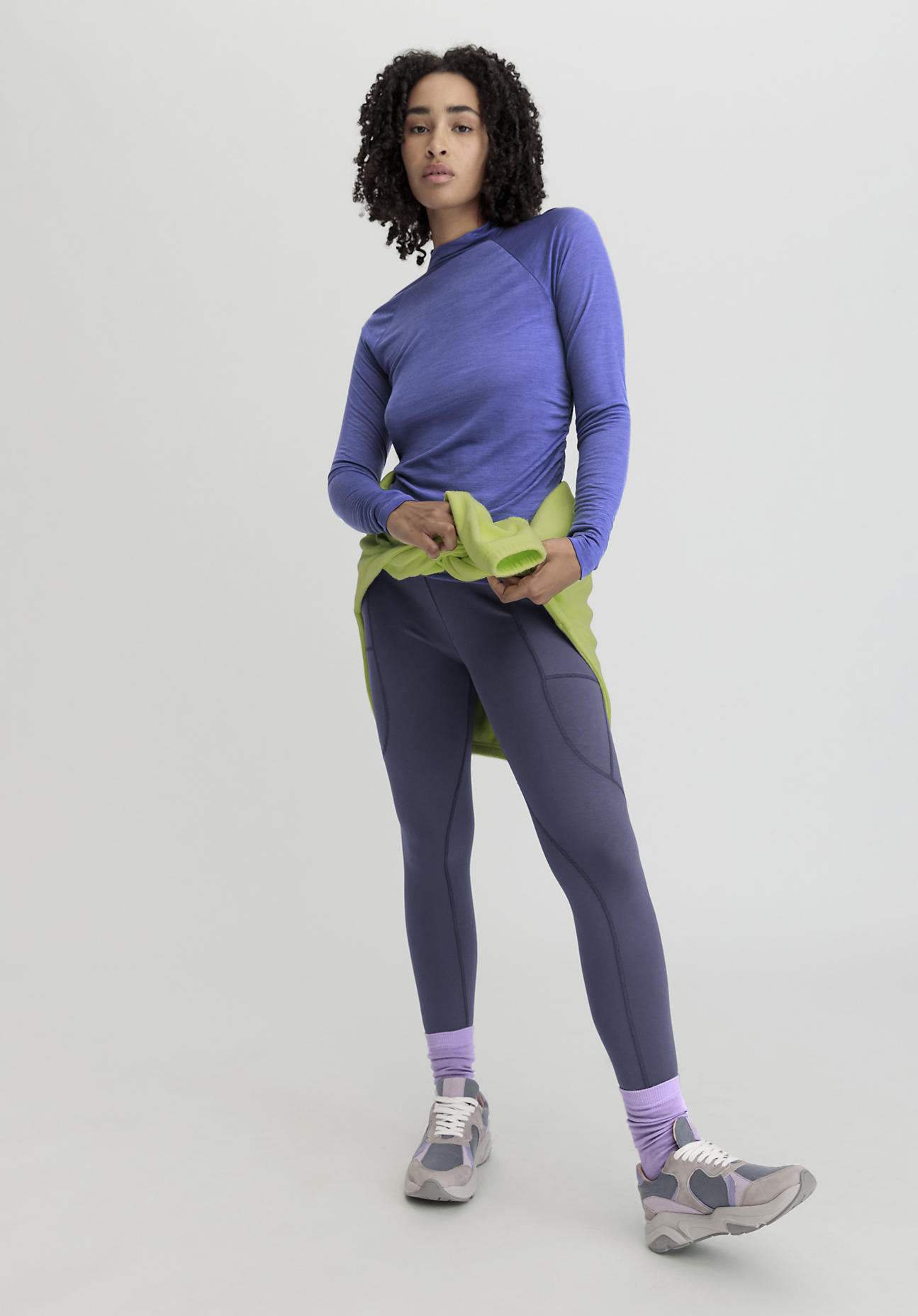 hessnatur Loungewear Leggings Fitted High Waist ACTIVE COMFORT aus TENCEL™ Modal - lila GrösseL/k von hessnatur