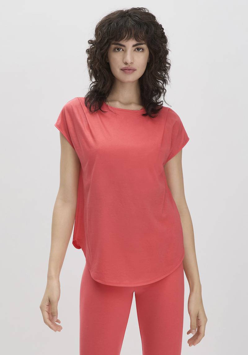 hessnatur Loungewear Shirt Relaxed ACTIVE LIGHT aus Bio-Baumwolle - rot Grösse34 von hessnatur