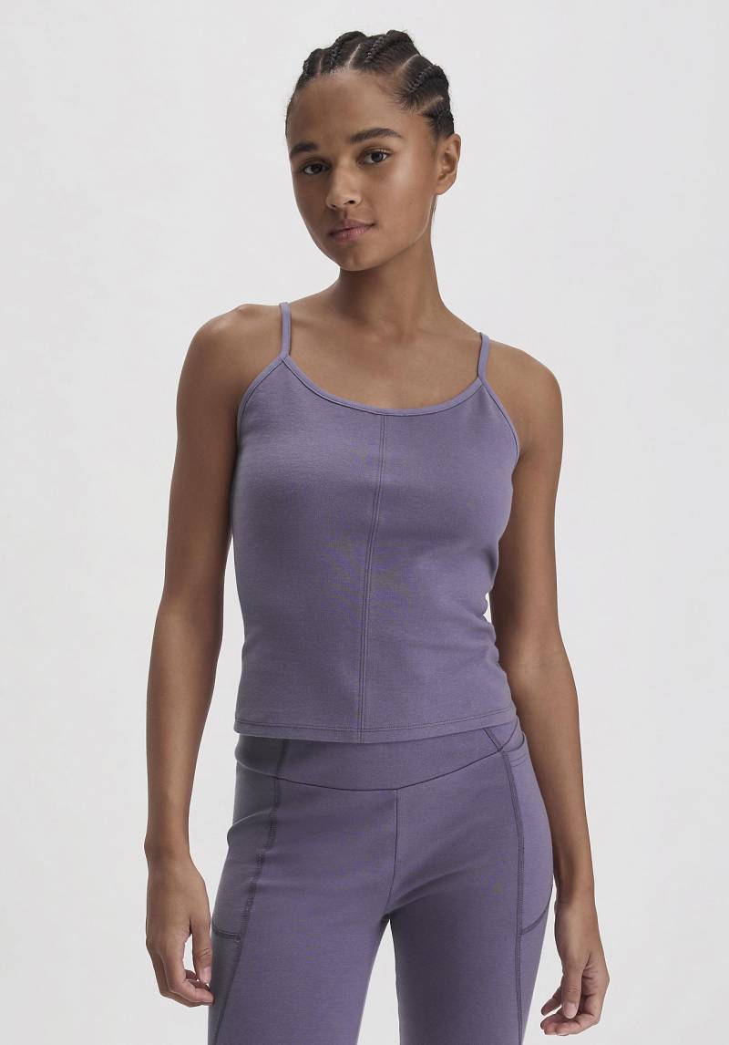 hessnatur Loungewear Top Fitted ACTIVE COMFORT aus Bio-Baumwolle - lila Grösse34 von hessnatur