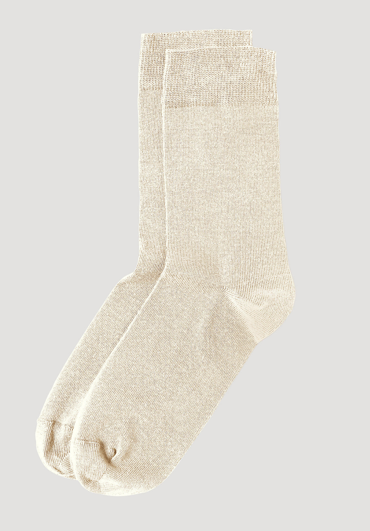 hessnatur Socken aus Bio-Baumwolle - naturfarben Grösse38/39 von hessnatur