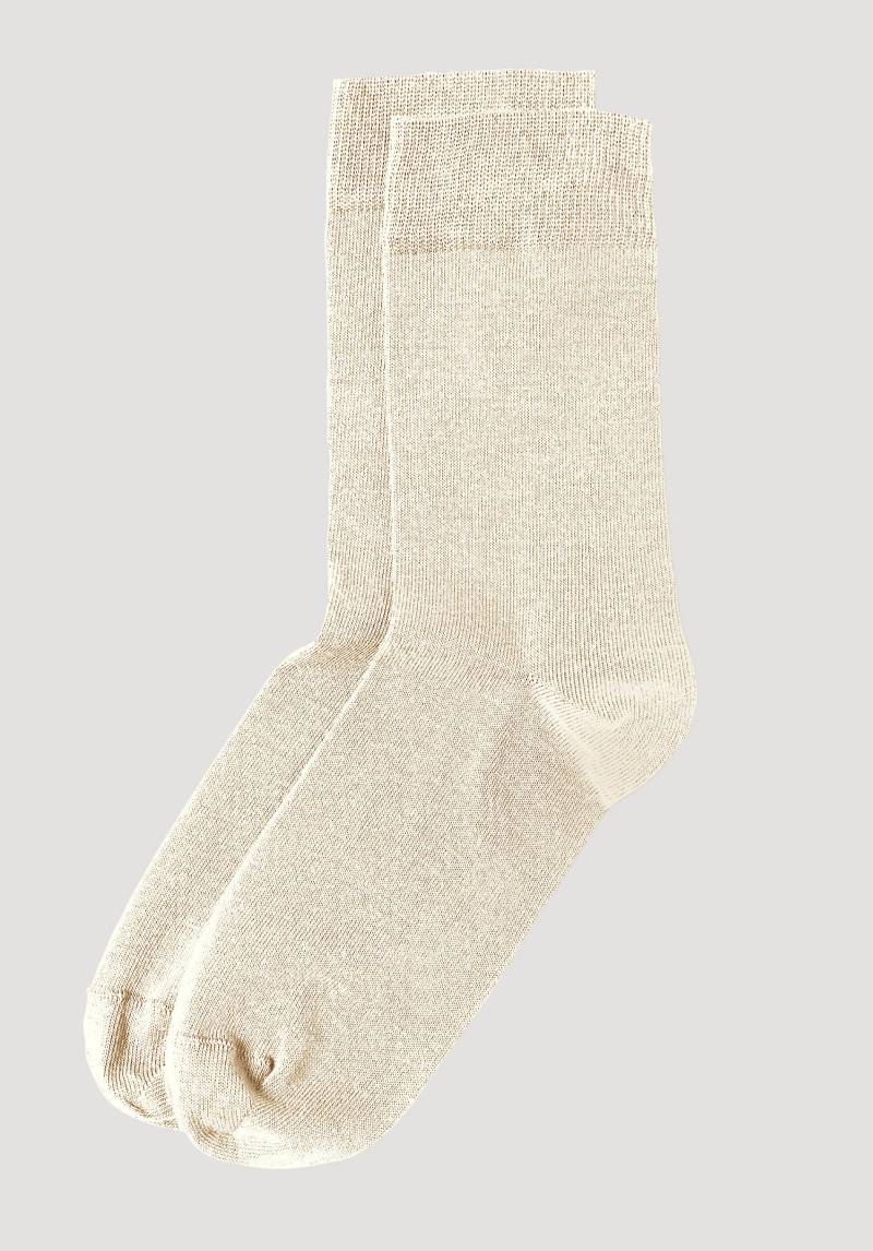 hessnatur Socken aus Bio-Baumwolle - naturfarben Grösse38/39 von hessnatur