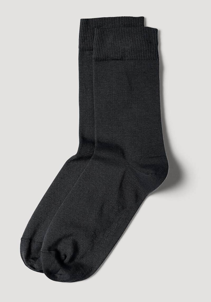 hessnatur Socken aus Bio-Baumwolle - schwarz Grösse36/37 von hessnatur